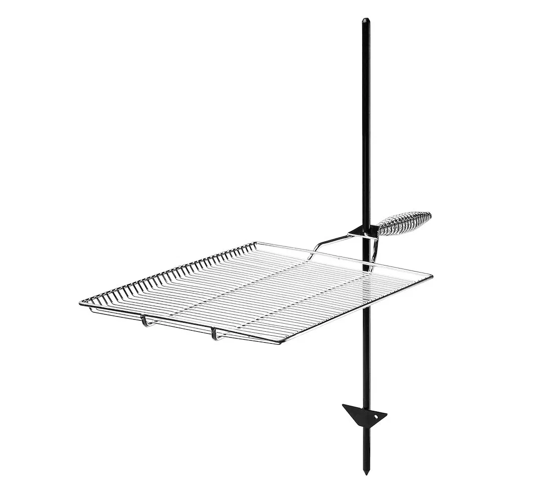 GR-1522 – STROMBER Campfire Grill, Grill With Locking Handle Rectangular 22 Inch Length x 15 Inch Width Not Foldable ...